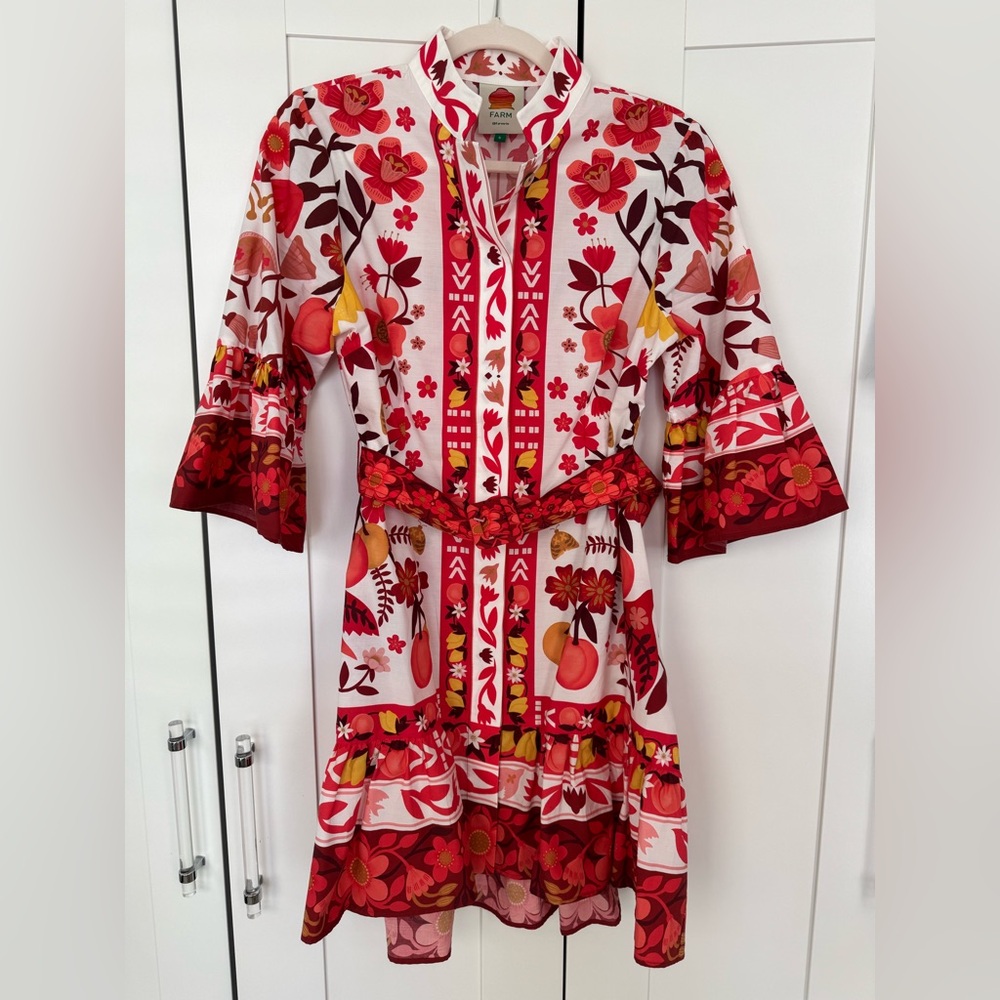 Farm Rio belted Mini dress, size Small
